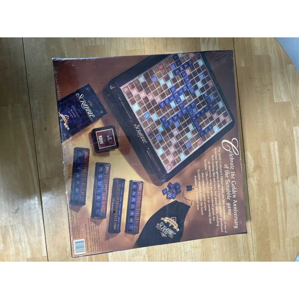 Scrabble 50th Anniversary Collector’s Edition 1998 Factory Sealed New